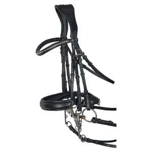 Bridon en cuir véritable de qualité supérieure, équipement d'équitation sur mesure en gros au meilleur prix - Product Image 1