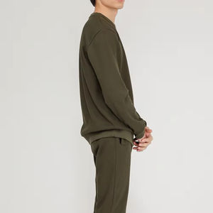 Ensemble de jogging 2 pièces en coton personnalisé pour homme, léger, thermique, durable et écologique pour adultes, pour l'automne - Product Image 2