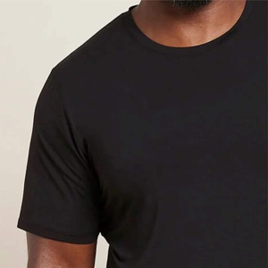 Camiseta negra de gimnasio personalizada al por mayor, lisa, con lavado ácido, de algodón, holgada, extragrande para hombre, de corte suelto. - Product Image 5