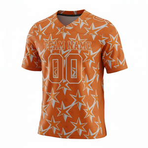 Camiseta de Práctica de Fútbol Americano Sublimada Personalizada, Manga Corta, Transpirable, Anti-UV, Opción de Talla Grande, 100% Personalizable en la Parte Delantera - Product Image 4