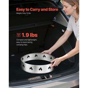 Support de foyer sans fumée en acier inoxydable de 19,5 pouces pour Solo Stove Bonfire, support de foyer Ranger, cadre de support pour foyer - Product Image 5