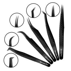 Custom Color Fiber Tip Lash Tweezers Stainless Steel for Beauty Brands Wholesale Export Manufacturer OEM ODM by Bahasa Pro - Product Image 4