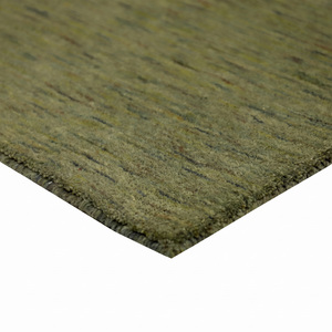 Tapis en laine vert olive à texture unie, écologique, antidérapant, tufté à la main, tapis moderne pour salon, intérieurs d'hôtels - Product Image 6