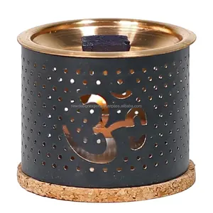 Diffuseur d'encens artisanal en cuivre aromatique exotique OM pour usage sur autel Saisons automne/printemps/été Design exclusif - Product Image 1