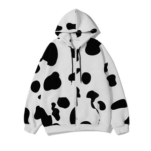 Chandal-traje de chándal con estampado de puntos para mujer, chándal con capucha y cordón ajustable - Product Image 5