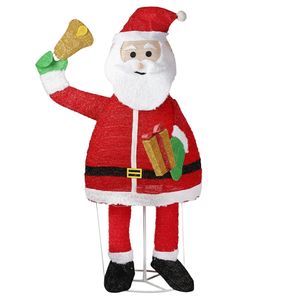Decorazioni Natalizie da Giardino con Babbo Natale Illuminato da 1,8 Metri che Tiene una Campana, 200 LED Bianco Caldo, Decorazioni Gonfiabili Natalizie da Esterno - Product Image 1