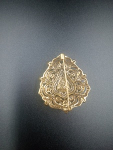 Brooch With polki stone in <b>gold</b> plated in silver 925 jewelry for Women and men Party brooch unisexual brooch handmade jewelry - Product Image 6