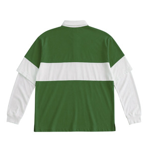 เสื้อเชิ้ตผู้ชายผ้าเจอร์ซีย์เนื้อหนา ระบายอากาศได้ดี คอปกตัดกัน แขนยาว พิมพ์ลายตามสั่ง ผลิตจากโพลีเอสเตอร์/คอตตอน สวมใส่สบายๆ - Product Image 4