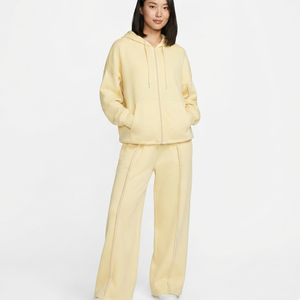 Conjunto de Sudadera con Cremallera y Pantalones de Chándal de Invierno 2026 Personalizado, de Forro Polar Grueso y Cálido, de Alta Calidad, para Mujer, de 2 Piezas, Color Liso - Product Image 1