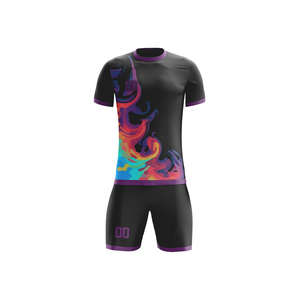 Vêtements de sport en polyester 100% pour la sublimation, ensembles de vêtements de football, uniformes de football personnalisés pour hommes, maillots de football avec logo personnalisé - Product Image 3