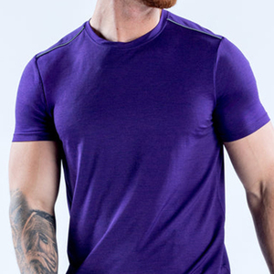 Camisetas Deportivas para Hombre con Cuello Redondo, Ajustadas, de Secado Rápido, Transpirables, para Entrenamiento y Running, con Impresión de Logotipo de Marca Personalizada - Product Image 5