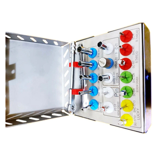 Kit de retrait d'implants dentaires manuel en acier de haute qualité, ensemble de 18 pièces, pour l'extraction osseuse par trephinage long, clé de 4 mm, norme de sécurité MOL - Product Image 2