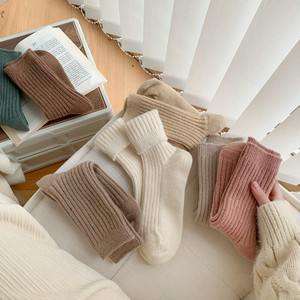 Women's Thickened Cashmere Mid-Calf Thermo <strong>Wool</strong> Stacking <strong>Socks</strong> Sport Casual <strong>Socks</strong> - Product Image 1