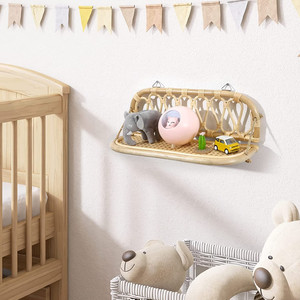 Nhat Minh KT65 étagère suspendue en rotin durable scandinave artisanat fait à la main Vietnam paquet multi-pièces pour la maison commerciale - Product Image 2