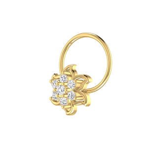 SOLITAIREKART - Piercing de Nariz con Diamante Natural de 0.07 Quilates, Color HI, Claridad VS-SI, Fine Grillz - Product Image 4