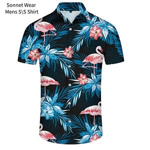 Camisa de manga corta con estampado AOP para hombre - Product Image 6