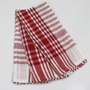 Serviettes de cuisine en coton et lin 100 %, motif à carreaux teint en fil, séchage rapide, style luxueux et doux, fabriquées en Inde - Product Image 5