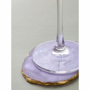 Resin Handmade Eco-friendly Modern/Luxury <b>Drink</b> <b>Coaster</b> Set Irregular Shape Waterproof No Printing Home Cafe Restaurant Bar Use - Product Image 2
