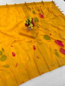 Hermoso Saree de Georgette Suave de Primera Calidad con Estampado Bandhej, Estilo Moderno, de Secado Rápido, para Bodas y Fiestas, NUEVO DISEÑO 2026 - Product Image 4