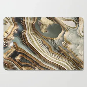 Nouvelle Planche à Découper Rectangulaire Personnalisée en Bois Émaillé, Écologique, Effet Marbre, Moderne et Luxueuse, Unique pour la Maison - Product Image 1