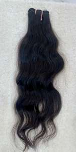 Extensions de cheveux humains Remy indiens vierges de haute qualité Longueur instantanée Double trame Lisse Jerry Curl Machine de matière première - Product Image 3