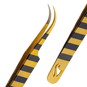 Pince à épiler professionnelle de haute qualité Stahlmann Pro avec logo personnalisé, en acier inoxydable, lisse et dentelée, durable, prise en main parfaite - Product Image 2