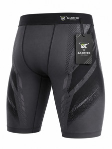 Compression Shorts Running Gym Workout Wear Reasonable Men's Solid Casual Athletic Base Layer Stretch Fabric Breathable - Product Image 4