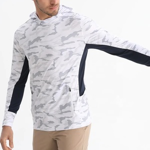2026 New Arrival Custom OEM <b>Camo</b> Sublimation Print Waterproof Performance Fishing Hoodie UPG 50 Hooded Fishing Gym Shirt - Product Image 3