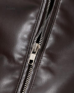 Manteau en cuir pour homme en gros, veste longue en cuir véritable, manteau d'hiver en cuir sur mesure, vêtements en cuir B2B de haute qualité - Product Image 4