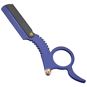 Rasoir manuel professionnel de haute qualité en acier inoxydable à lame droite, rasoir à anneau pour hommes et femmes, rasoir sûr à lame unique, OEM - Product Image 1