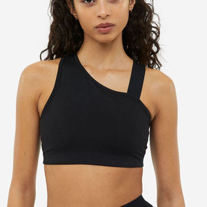 Sujetador Deportivo Personalizado con Logotipo para Verano, Gimnasio, Yoga, con Cuello en U, Transpirable, de Nylon y Spandex Acanalado - Product Image 3