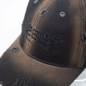 Gorras de Béisbol de Moda Personalizadas con Bordado de Logotipo, Estilo Vaquero Negro, Lavado Retro, Vintage, Hip Hop - Product Image 6