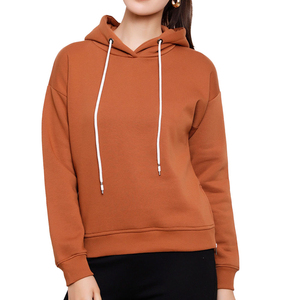 Nouvelle Arrivée 2026 – Sweat à Capuche Tendance pour Femme, Coupe Confortable, Style Décontracté, Respirant, Couleur Unie, Marque Privée, Faible MOQ - Product Image 1