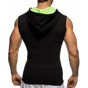 New Best Quality <b>Sleeveless</b> Zipper <b>Hoodie</b> for Men - Product Image 2