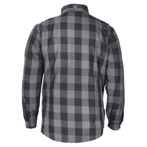 OEM Custom <b>Men's</b> Polyester/Cotton Canvas Solid <b>Turtleneck</b> Long Sleeve Flannel Shirts Soft Comfortable Breathable Quick Dry Plus - Product Image 2
