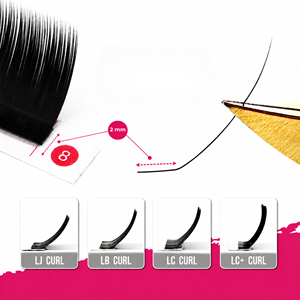 ผู้ผลิตขนตาปลอม Charmlash ขายส่ง ขนตาปลอมแบบ LB LJ LC ขนตาปลอมแบบคลาสสิก ขนตาปลอมแบบเส้นต่อเส้น คุณภาพสูง นุ่ม - Product Image 1