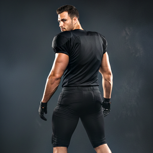 ชุดยูนิฟอร์มอเมริกันฟุตบอลมืออาชีพ เสื้อแขนครึ่งพิมพ์ลาย พร้อมถุงมือสั้น ถุงเท้า ชุดเซ็ต โลโก้ด้านหน้าสั่งทำได้ แห้งเร็ว ระบายอากาศได้ดี - Product Image 2