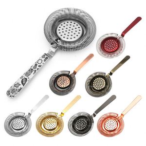 Colador Hawthorne de Acero Inoxidable 304 con Mango Curvo y Resorte de Alta Densidad para Mezclar Bebidas y Cócteles, con Logotipo Personalizado - Product Image 1