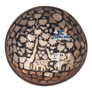 Tendance du moment : Vente en gros avec réduction sur le volume – Bol en noix de coco du Vietnam poli, écologique, directement de l'usine, achat en vrac - Product Image 1