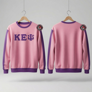 เสื้อสเวตเตอร์ถักคุณภาพสูงสำหรับผู้ชาย Kapa Epsilon PSI เสื้อกีฬาปักลายพี่น้อง - Product Image 3