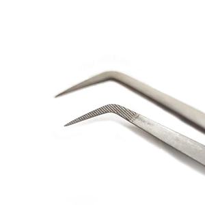 Pinzas profesionales para extensión de pestañas, gran oferta, puntas de fibra de acero inoxidable para un agarre perfecto, nunca se desliza, incluso las pestañas de 0,03mm - Product Image 5