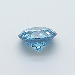 Diamant CVD créé en laboratoire, taille ronde, couleur bleu vif fantaisie, clarté VS1, polissage excellent, qualité supérieure, pierre non montée pour bague. - Product Image 2