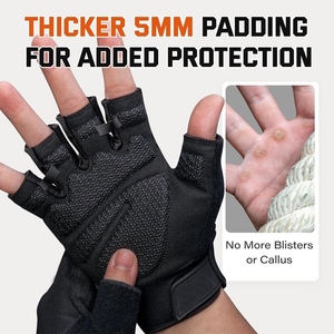 Gants de fitness demi-doigts de qualité supérieure avec support respirant en maille pour la musculation en salle et l'entraînement en extérieur - Product Image 3