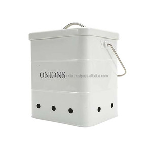 ภาชนะสแตนเลสคุณภาพสูงพร้อมที่จับเหมาะสำหรับมันฝรั่งหัวหอมและเพิ่มความสง่างามให้กับห้องครัวของคุณ - Product Image 4