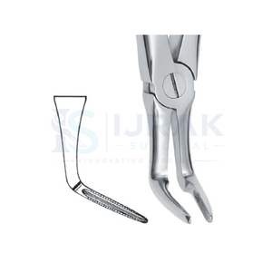 คีมถอนฟันแบบผ่าตัด Ijrak สำหรับฟันกรามบน ทำจากเหล็กกล้าไร้สนิม ใช้ด้วยมือ  ชนิดเครื่องมือผ่าตัดคลาส I ได้รับการรับรองมาตรฐาน CE - Product Image 4