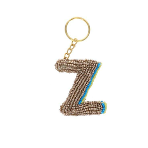Colorful Eco-Friendly Classic Fashion Women Handmade Beaded <b>Keychain</b> Leaves Pattern Diamonds Stones Anniversary National Day - Product Image 4