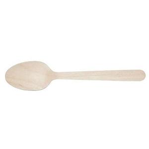 Cuchara Desechable de Madera de Abedul Natural de 155 mm, Acabado Liso, Ecológica, Biodegradable y Reciclable para Uso en Hoteles, Restaurantes y Servicios de Catering - Product Image 2