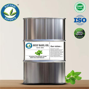 Emballage personnalisé Huile essentielle de basilic sacré (Ocimum Sanctum) Extrait de feuilles - Pour produits de soins personnels - Exportateur en gros OBM - Product Image 3