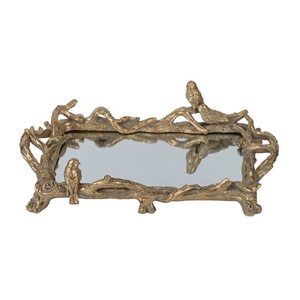 Handcrafted Metal Crocodile Sculpture <b>Tray</b> Nickel Plated Alligator Tabletop Organizer Quirky Animal Motif Home Decors <b>Tray</b> for - Product Image 5