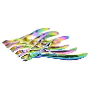 Pince à cuticules ciseaux de manucure pour ongles coupe-cuticules tondeuse dissolvant de peau morte pédicure outils de coupe en acier inoxydable - Product Image 3